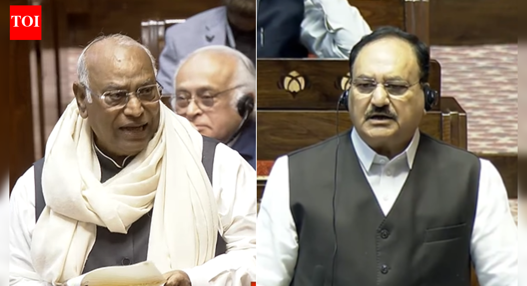 <div>'Speak to a doctor': Rajya Sabha witnesses Kharge vs Nadda over Jagdeep Dhankhar's 'sudden exit' — watch</div>