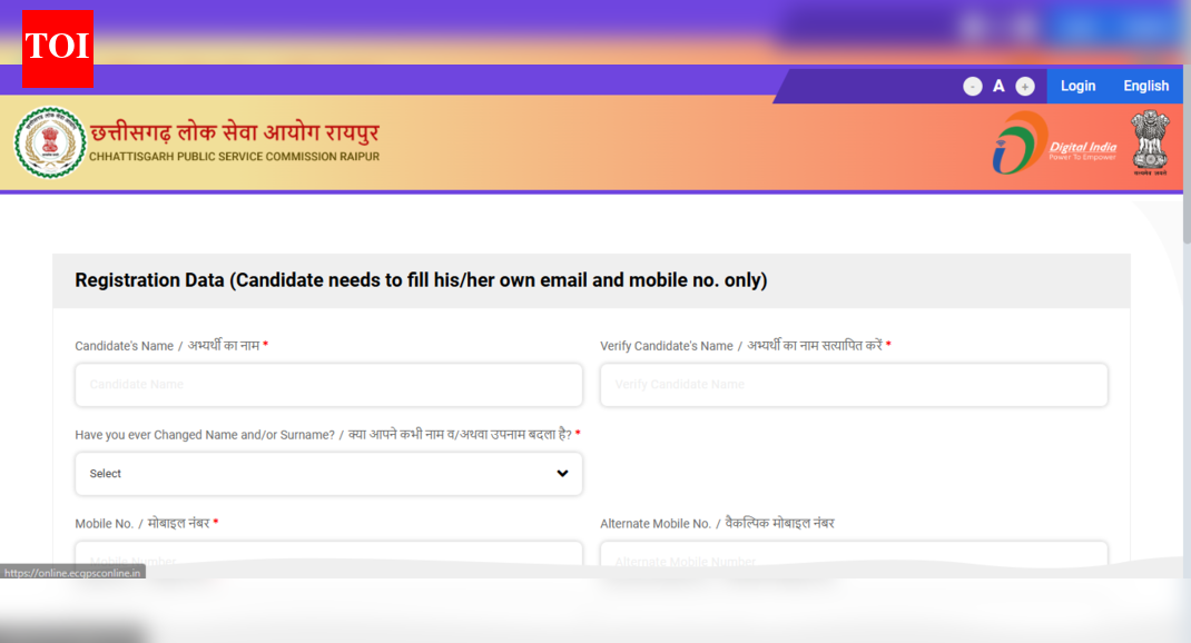 CGPSC SSE recruitment 2025: Registration begins for Labour Officer and other posts; direct link to apply here