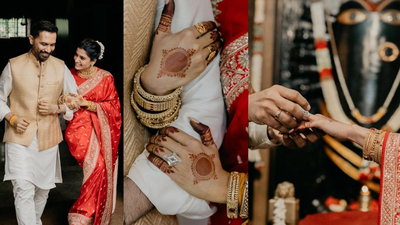 Samantha Ruth Prabhu flaunts giant WEDDING ring, stuns in a red saree as she marries Raj Nidimoru, drops FIRST PICS; netizens react