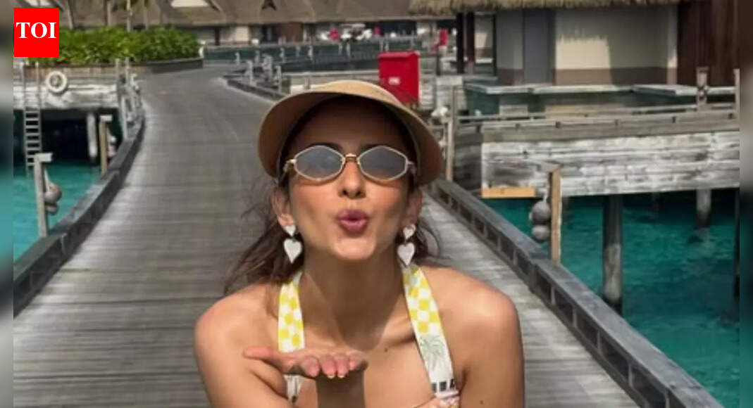 Rakul Preet Singh serves major tropical goals in Maldives; chic swimwear, dreamy backdrops and pure joy
