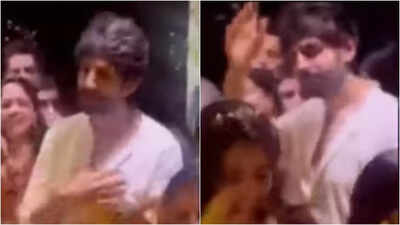 Watch: Kartik Aaryan grooves to ‘Kajra Re,’ steals spotlight at sister Kritika Tiwari’s haldi ceremony