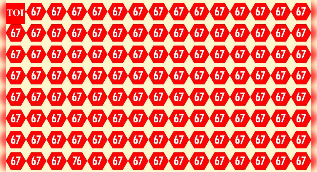 Optical illusion challenge: Can you spot the number ‘76’ among ‘67’ in just 5 seconds?