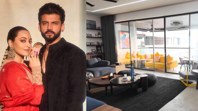 Inside Sonakshi Sinha and Zaheer Iqbal’s Mumbai home: Stunning skyline views, colourful décor, New York-inspired powder room and more