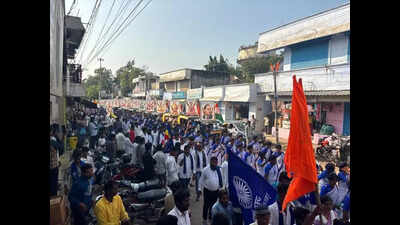 Forum holds Bheemanade march to counter RSS event