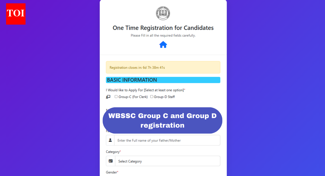 WBSSC Group C and D recruitment 2025: Registration extended for 8,478 posts, direct link and steps to apply before deadline here
