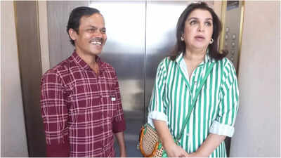 ‘Yeh Aadmi!’: Farah Khan playfully scolds cook Dilip for wearing her sunglasses and husband’s shirt