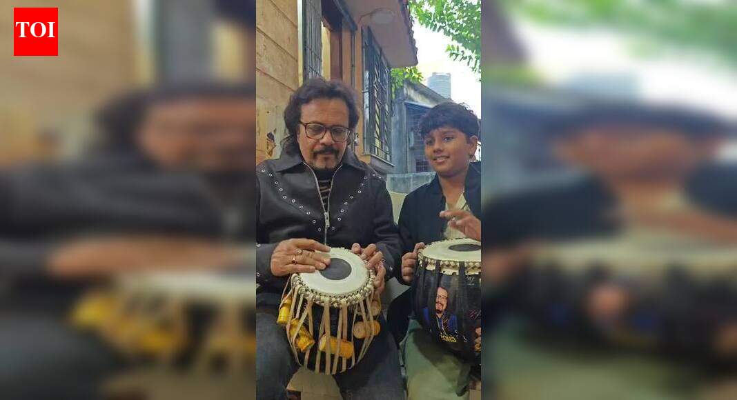 Bickram Ghosh and his son spotted at an event