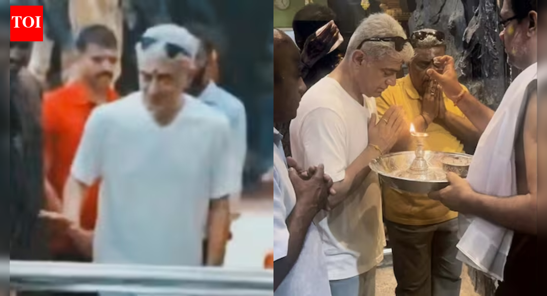 Ajith Kumar visits Batu Caves before Malaysia race; Requests fans to maintain silence inside temple