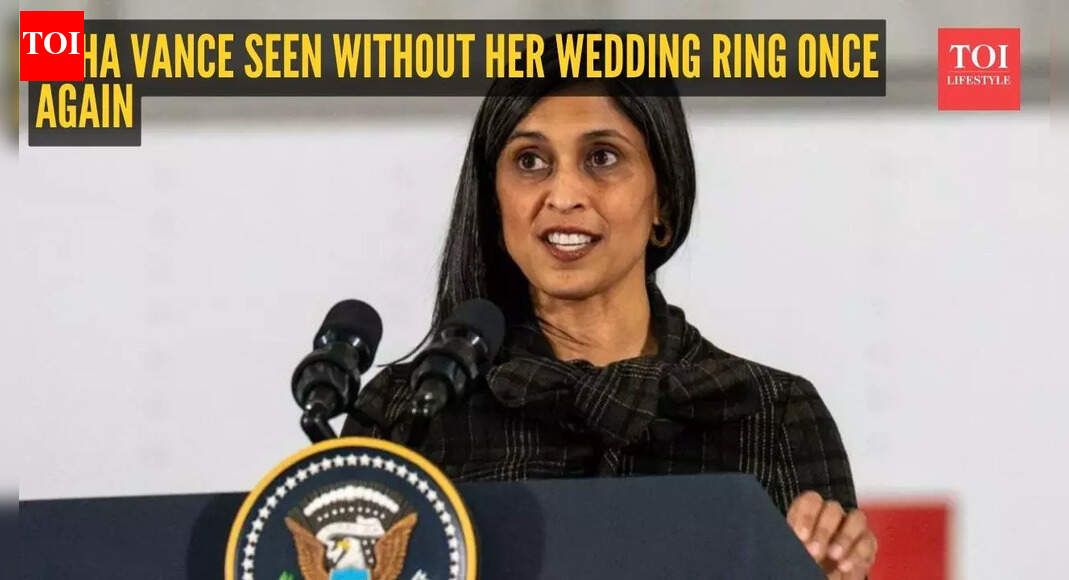Usha Vance seen without her wedding ring again: Social media erupts with possible reasons
