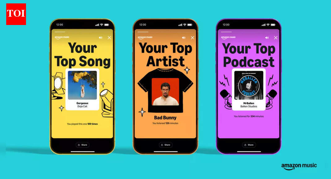 Amazon Music 2025 Delivered rolling out days after YouTube Music Recap