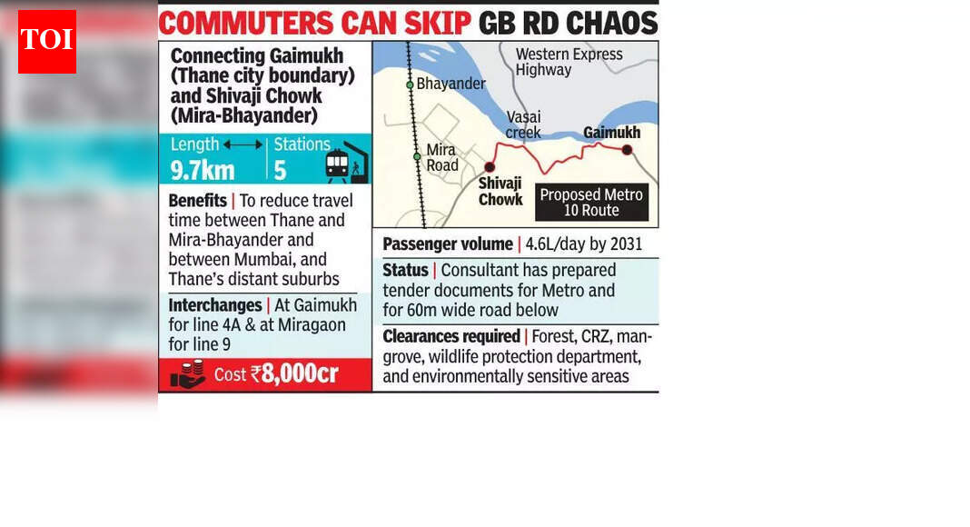 Minister: Thane-Bhayander Metro 10 tender likely to be floated in 2 weeks