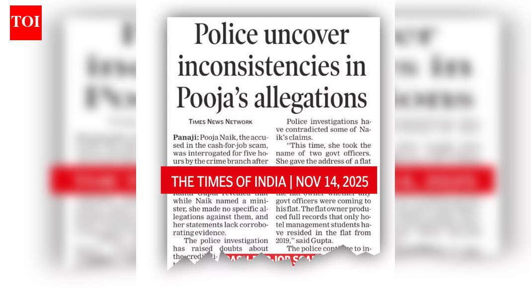 Pooja Naik’s claims probed, no evidence found: Crime branch