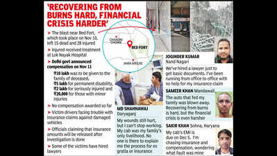 Delhi red fort blast: EMIs due on cabs lost; insurance or compensation not in sight, survivors hire lawyers