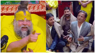 'Mansukha mein hi tha': Rajpal Yadav makes Premanand Ji Maharaj laugh with his sweet and honest interaction - Watch