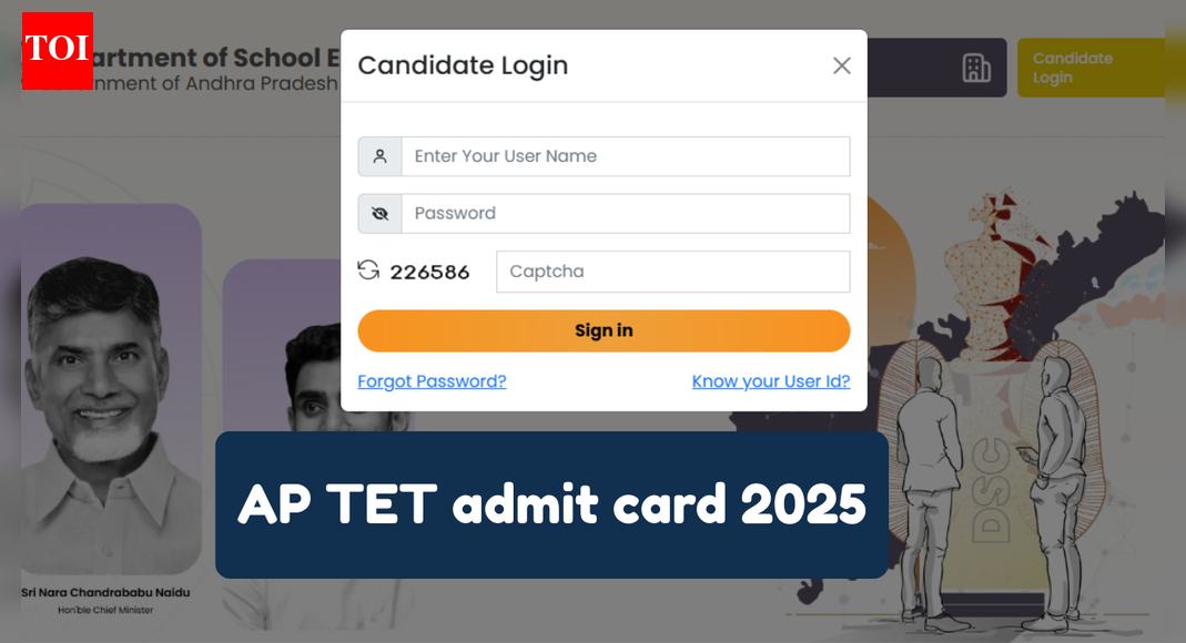 AP TET admit card 2025 releasing today: Check required log in credentials, exam day instructions