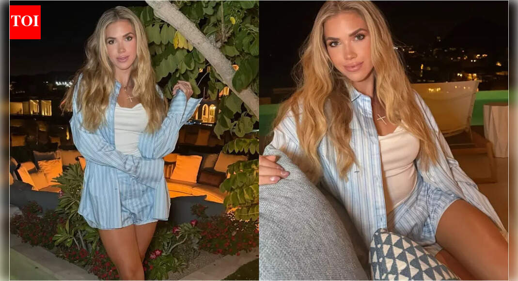 Kansas City Chiefs heiress Gracie Hunt stuns in a relaxed lounge set, shares photos from her peaceful coastal getaway