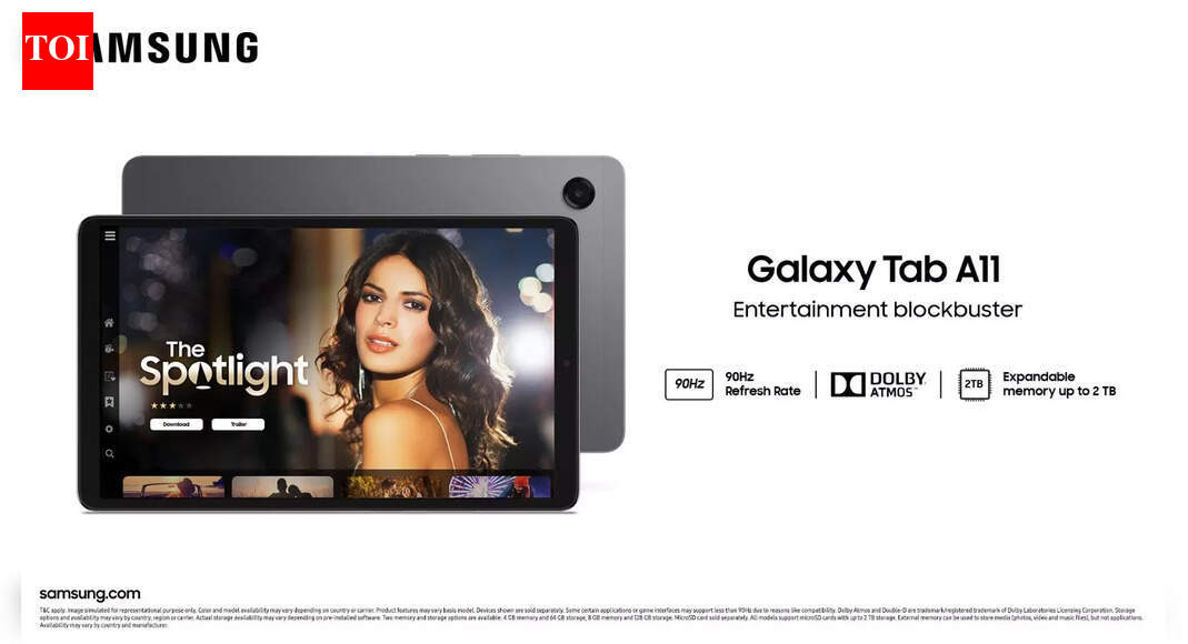 Samsung Galaxy Tab A11 with 5,100 mAh battery launched in India: Price, specs and more