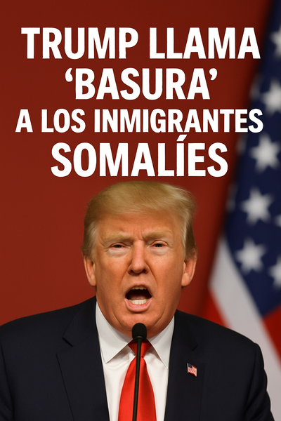 Trump llama “basura” a los inmigrantes somalíes mientras EE. UU. supuestamente apunta contra la comunidad de Minnesota