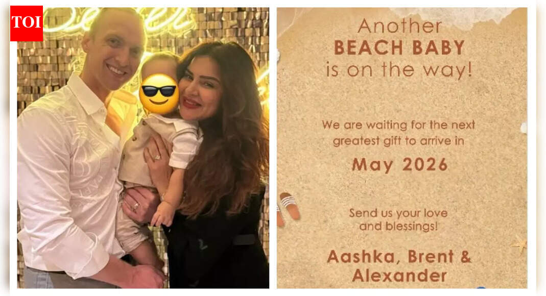 Naagin fame Aashka Goradia announces second pregnancy with husband Brent Goble in an adorable way; says 'another BEACH BABY!'