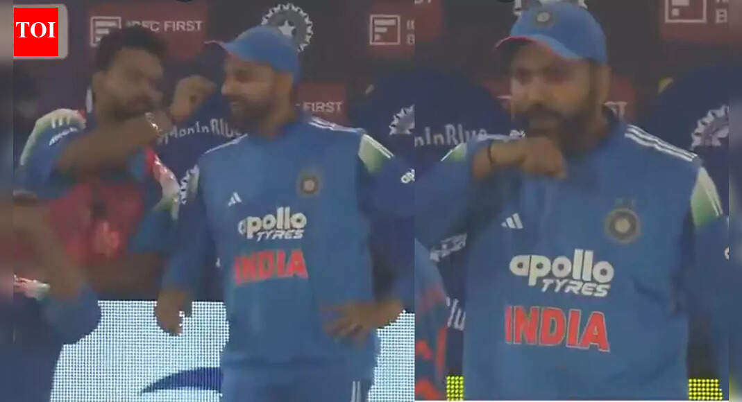 Viral moment! Rohit Sharma makes a wish after Rishabh Pant spots fallen eyelash - WATCH