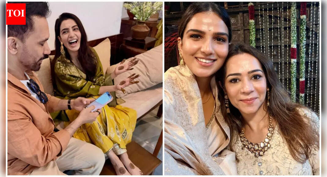 Samantha laughs her heart out with Raj in new mehendi pics