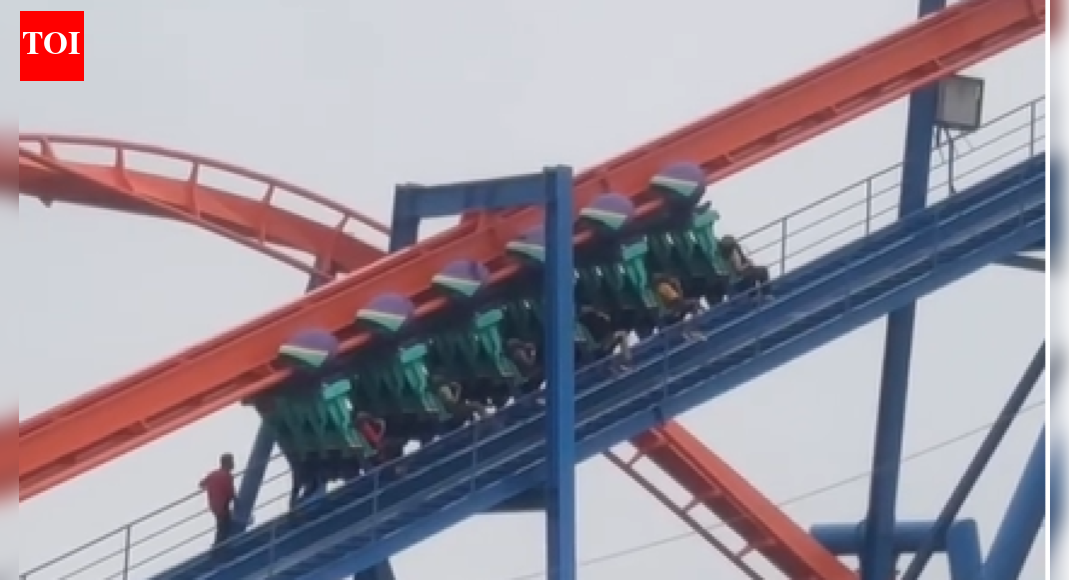 Roller coaster riders in Chennai’s new amusement park stuck 30 feet from ground due to snag