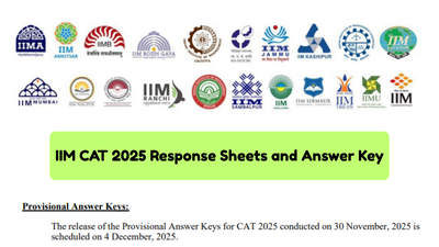 IIM CAT response sheet, answer key 2025 releasing today: Know when and how to submit objections at iimcat.ac.in