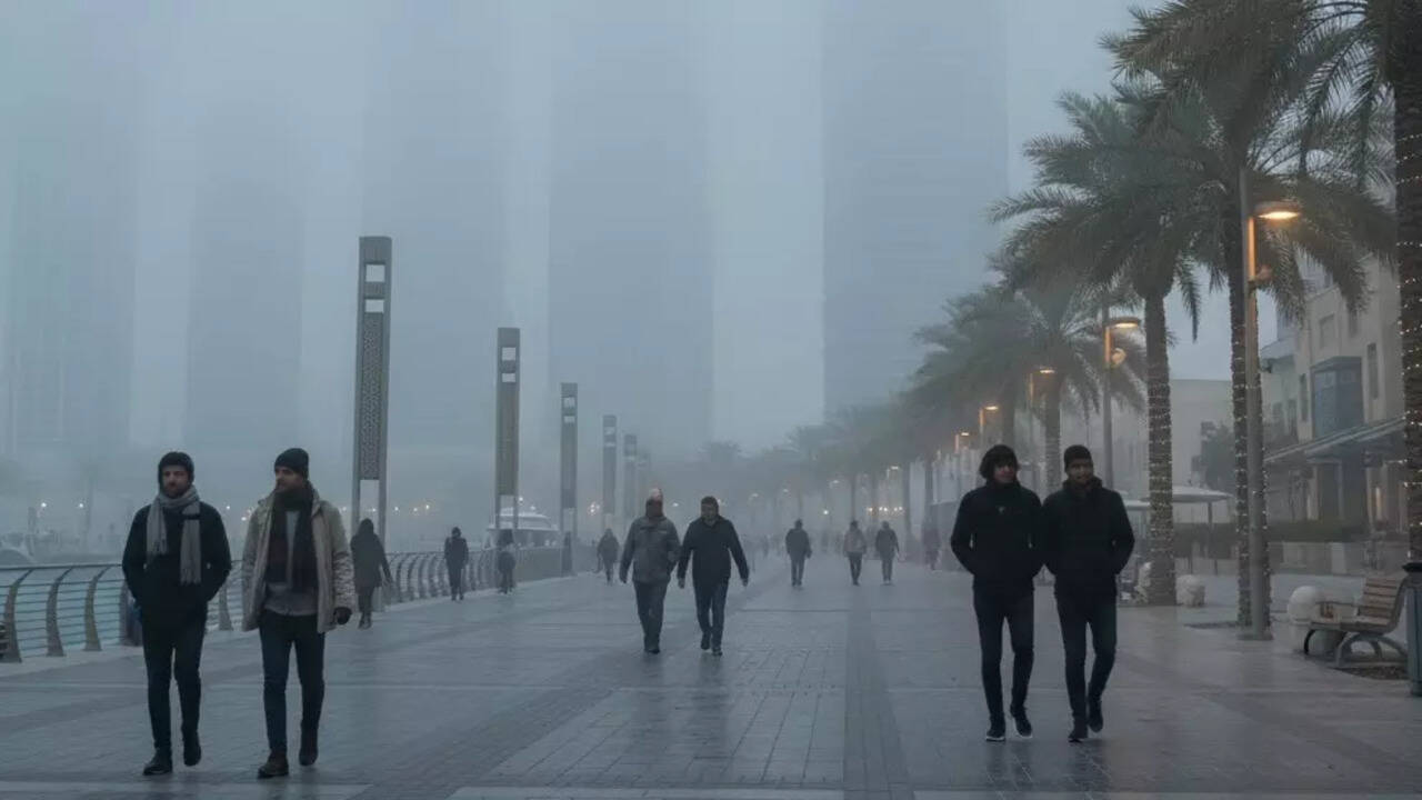 UAE weather alert: Temperatures to fall 6°C as rain and dense fog expected  | World News - The Times of India