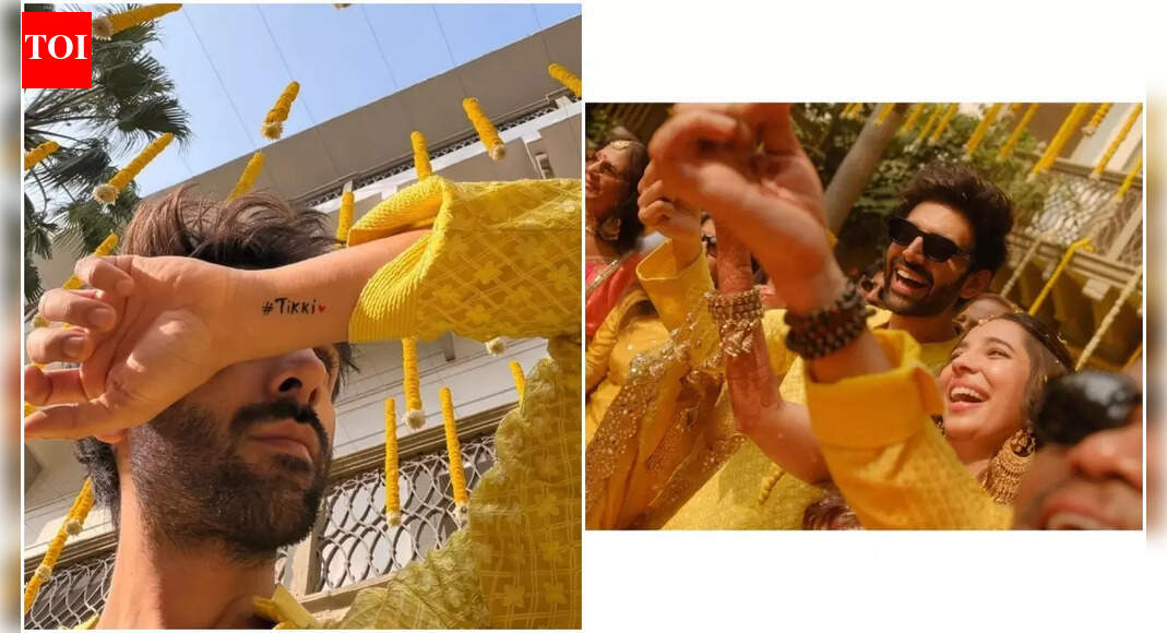 Kartik turns doting brother at sister haldi, flaunts hashtag Tikki