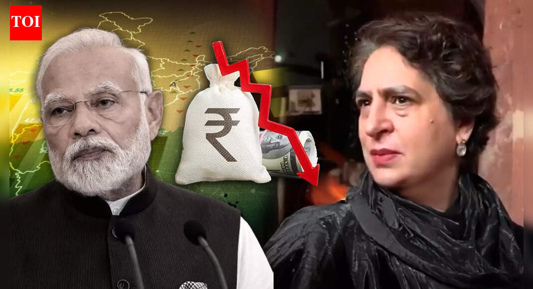 Priyanka Gandhi Slams Modi Govt On Rupee Crash While Piyush Goyal Defends India’s Economic Strength