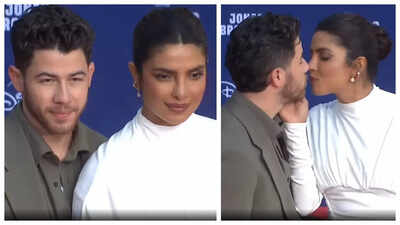 Nick Jonas and Priyanka Chopra's PDA at Jonas Brothers event wins hearts; singer says 'I’m endlessly grateful to walk through this life with you' - WATCH