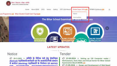 BSEB Bihar Board releases 2026 model papers for Class 10 and 12; download at biharboardonline.com