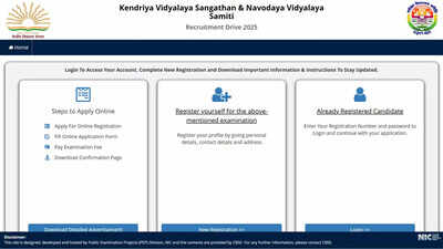 KVS NVS teaching and non-teaching 2025 online application closes today: Apply here before 11:50 PM