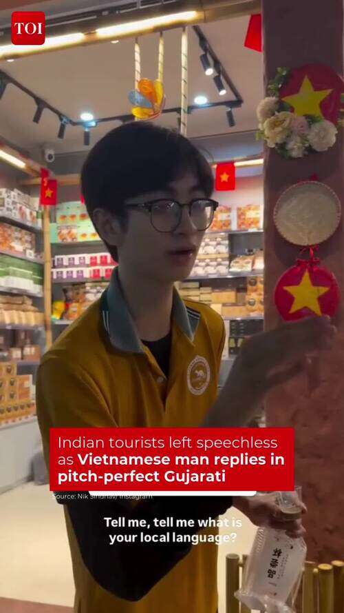 A Vietnamese man is winning hearts online after flawlessly replying &ldquo;Maja maa chhu&rdquo; to Indian tourists who greeted him in Gujarati