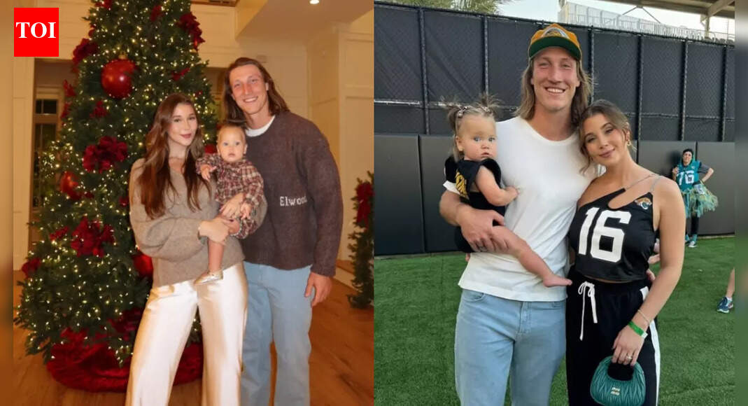 Christmas came early for QB Trevor Lawrence and wife Marissa after cozy tree shopping photos with baby Shae hit Instagram
