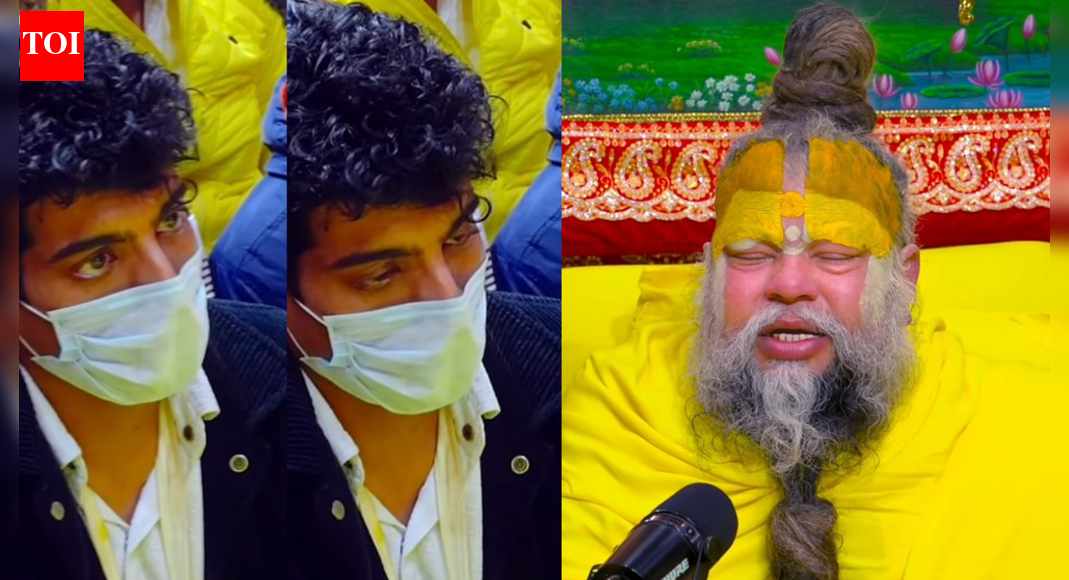 <div>Palash carefully listens to Premanand Maharaj's wisdom: VIDEO</div>