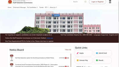 Delhi Police Constable Exam 2025: Self-slot selection window now open at ssc.gov.in