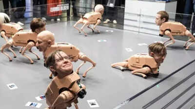 Billionaires Day Out: Elon Musk, Mark Zuckerberg and Jeff Bezos turned into bizarre picture-pooping dogs at Art Basel Miami