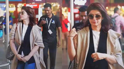 Twinkle Khanna stuns in effortless airport look, gives major winter fashion inspiration