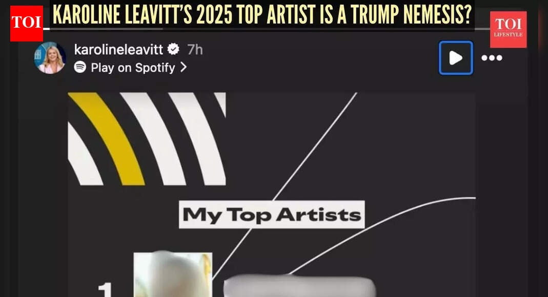 Karoline Leavitt's top-streamed artist in 2025 is a Trump nemesis: Guess who?