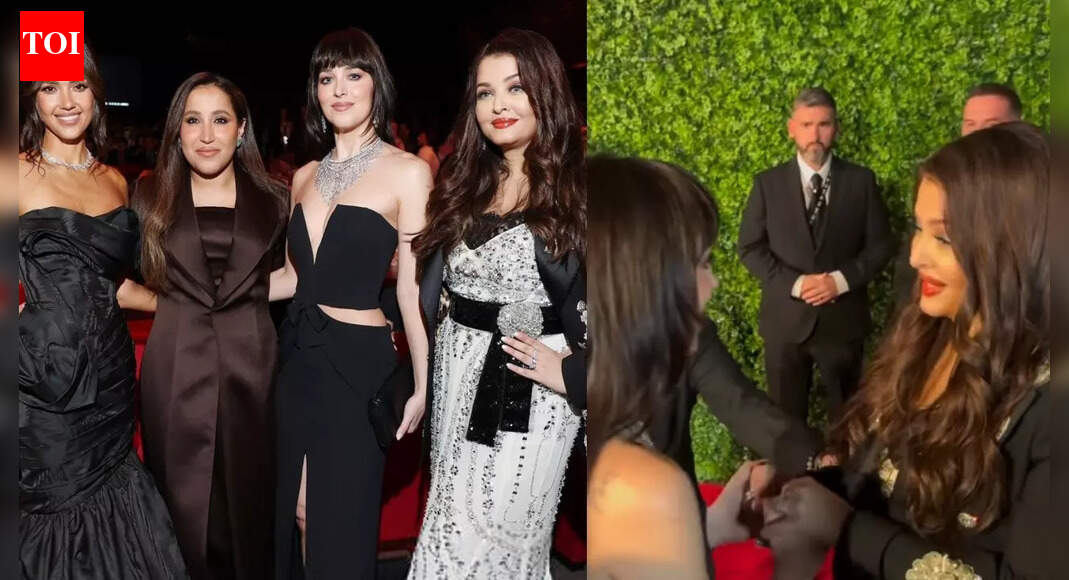 Aishwarya bonds with Dakota Johnson, poses with Jessica Alba