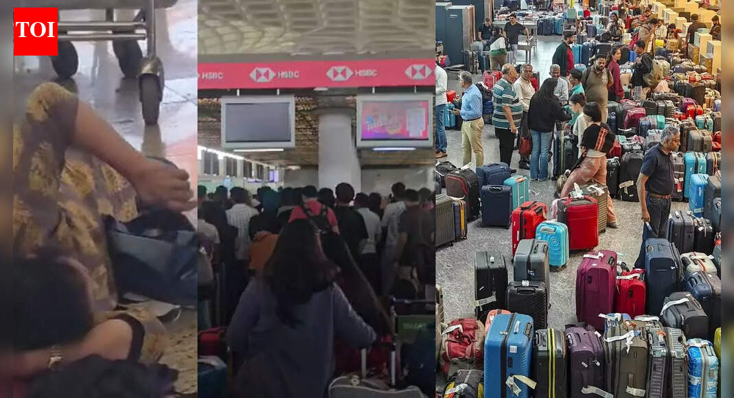 Frustrated, lying on terminal floors, confused: Videos capture chaos as IndiGo cancels 500+ flights across India
