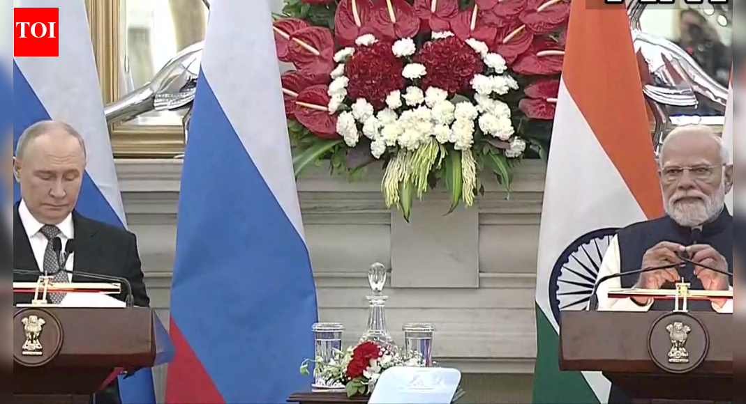 <div>'Agreed on economic cooperation plan till 2030': PM Modi in joint statement with Putin - top quotes</div>