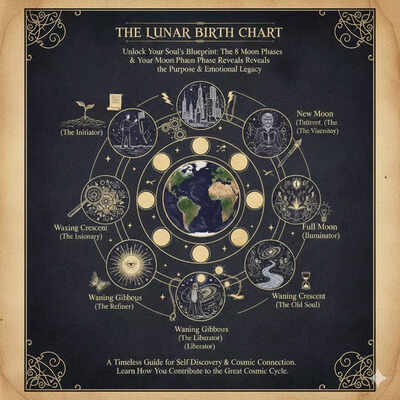 Tu fase lunar según tu fecha de nacimiento