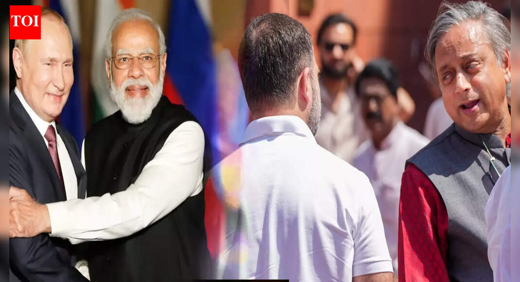 Putin Visit Sparks Storm As Tharoor, Not Rahul, Invited To President’s High-Profile State Banquet