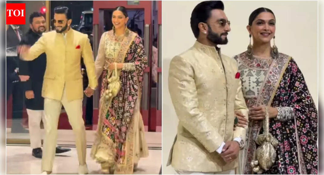 <div>'Dhurandhar' Ranveer and Deepika arrive hand-in-hand at event</div>