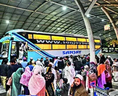 Cabbies double fares; pvt bus operators come to rescue