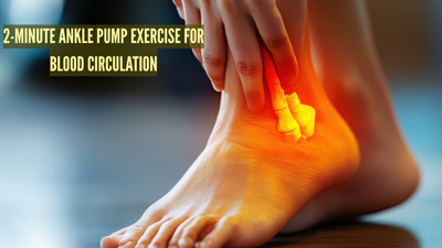 Ankle pump exercise: Simple 2-minute move to improve leg circulation and prevent blood clot