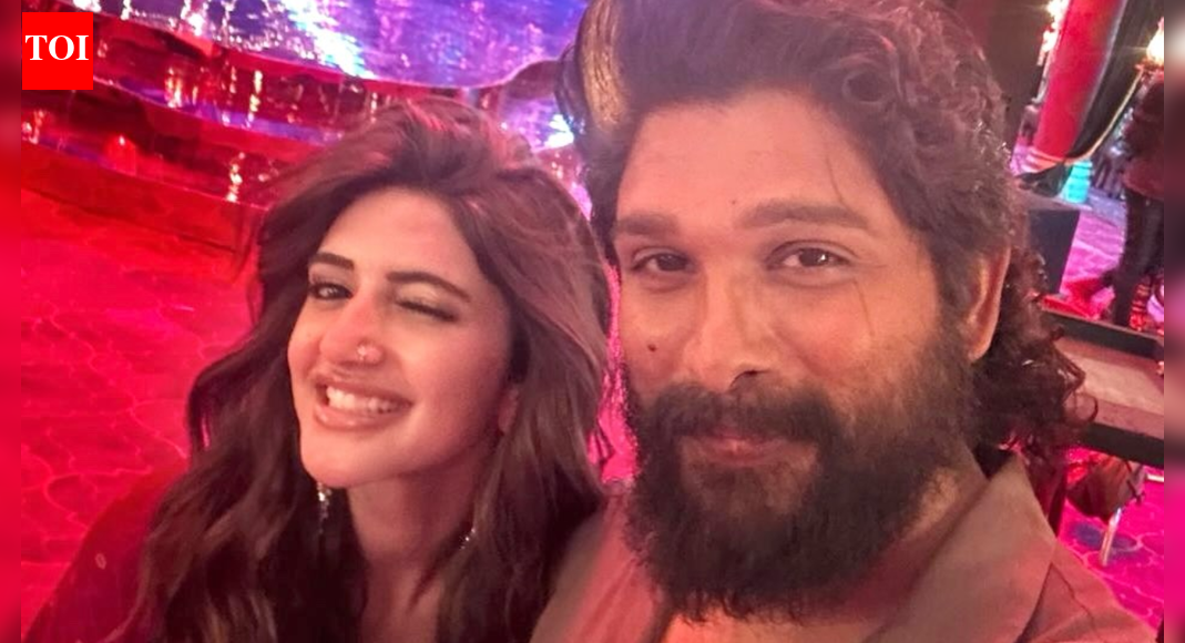 'Pushpa 2: The Rule' turns 1 - Sreeleela shares UNSEEN 'Kissik' memories from sets with Allu Arjun and team