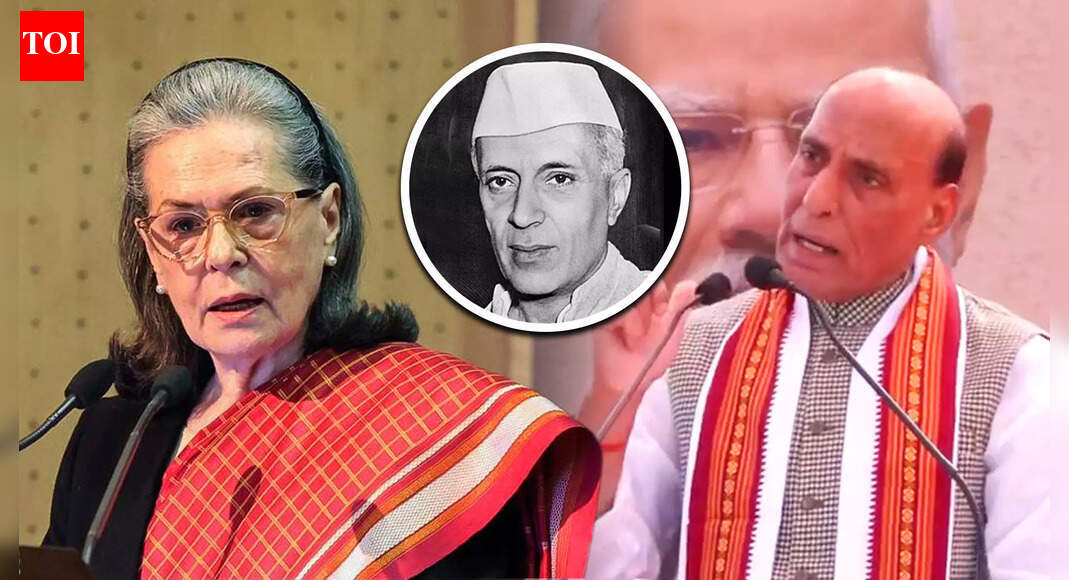 After Rajnath's Babri Remark, Sonia Targets BJP In Fiery Counterattack Over Maligning Nehru Legacy